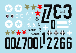 Star Decals 35-C1039 1:35 Befehlspanzer. Bef.Pz.Kpfw.III Ausf.H/Ausf.J/Ausf.K/Ausf.L and and Beob.Pz.Kpfw.III Ausf.G