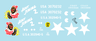 Star Decals 35-C1049 1:35 U.S. Special Shermans. Aunt Jemima and other mine exploder tanks