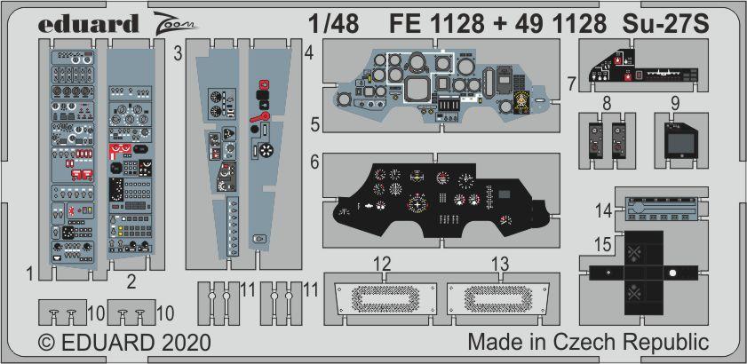 Eduard 491128 1:48 Sukhoi Su-27S Interior