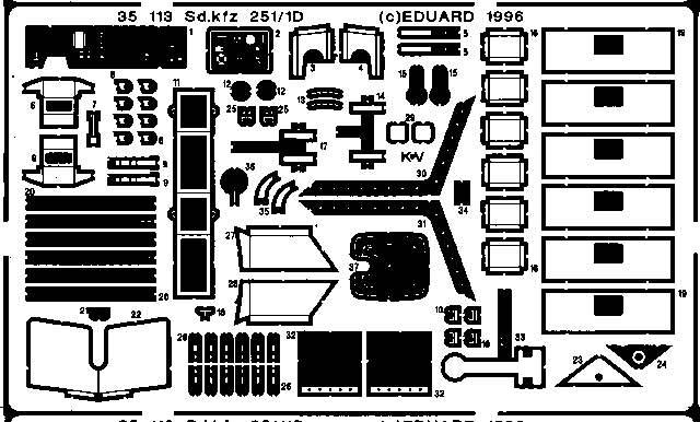 Eduard 35113 1:35 German Sd.Kfz.251/1 Ausf.D