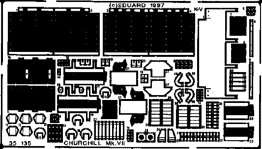 Eduard 35135 1:35 Churchill Mk.VII