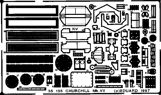 Eduard 35135 1:35 Churchill Mk.VII