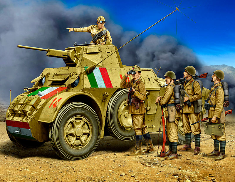 Master Box MB35144 1:35 Italian Military Men, WWII Era