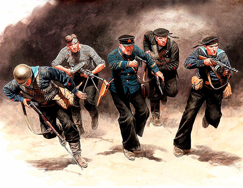 Master Box MB35153 1:35 Soviet Marines, Attack, 1941-1942. Eastern Front Battle Series, Kit No. 3