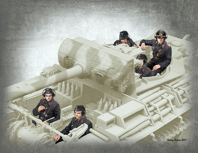 Master Box MB35201 1:35 German Tank Crew, 1944-1945