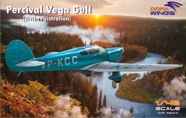 Dora Wings 48015 1:48 Percival Vega Gull Civilian Registrations