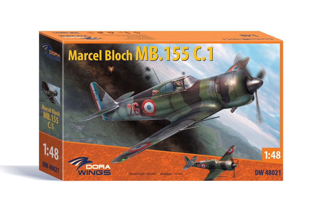 Dora Wings 48021 1:48 Marcel-Bloch MB.155Ð¡.1