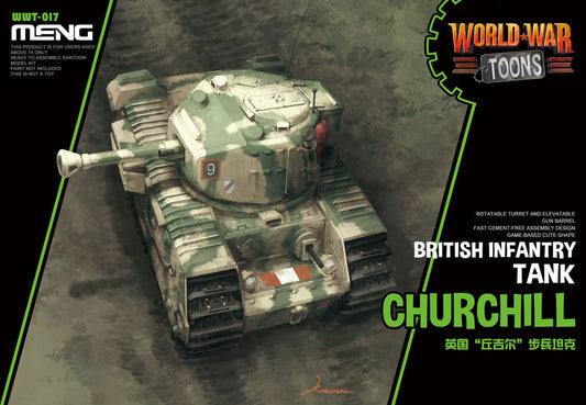 Meng Model WWT-017 World War Toons British Infantry Tank Churchill