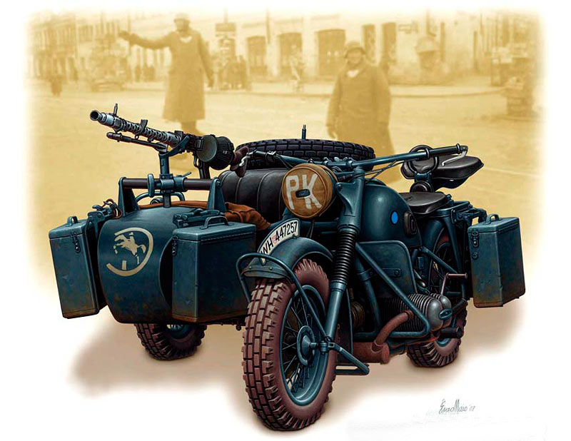 Master Box MB3528 1:35 German motorcycle, WWII