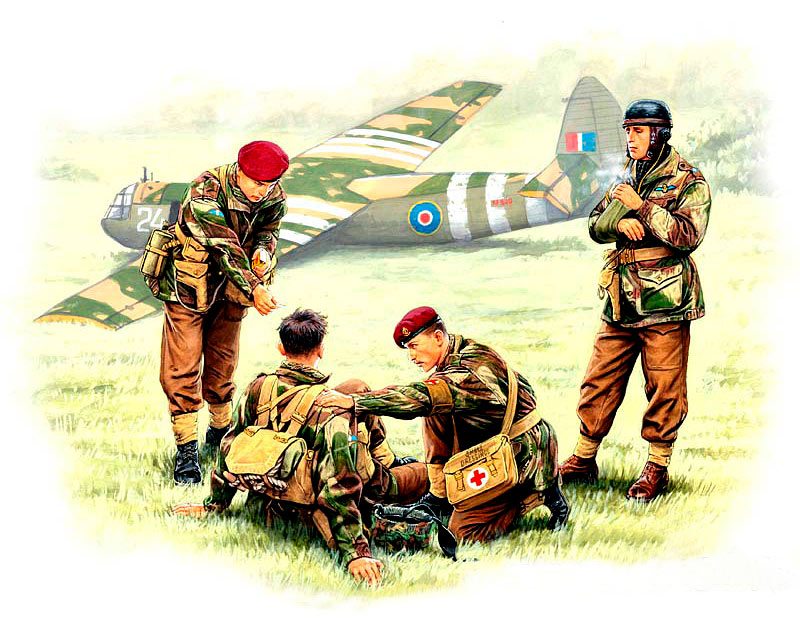 Master Box MB3534 1:35 British paratroopers, 1944. Kit 2