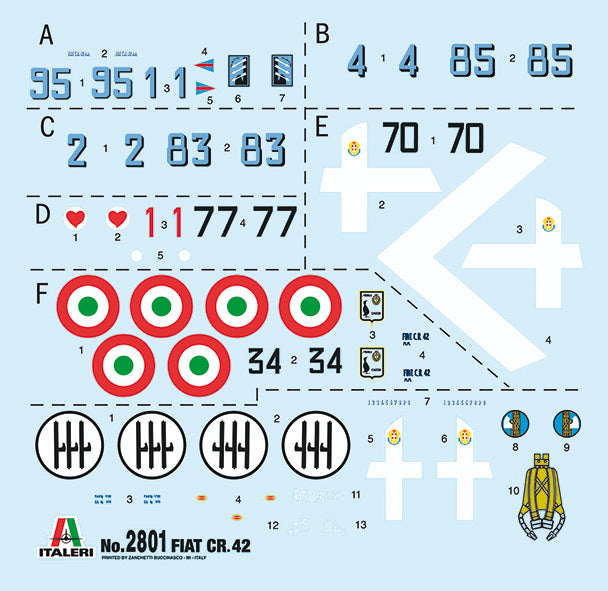 Italeri 2801 1:48 Fiat CR.42 "Falco" Battle of Britain 80th Anniversary