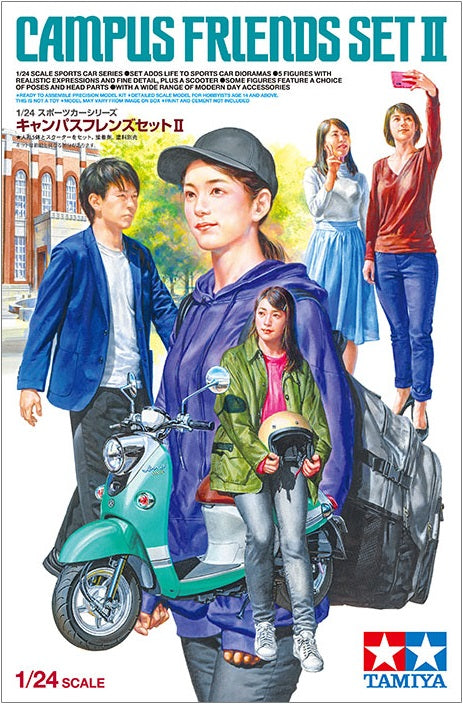 Tamiya 24356 1:24 Campus Friends II Modern Figures set.