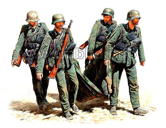 Master Box MB3541 1:35 Casualty Evacuation, German Infantry, Stalingrad, Summer 1942