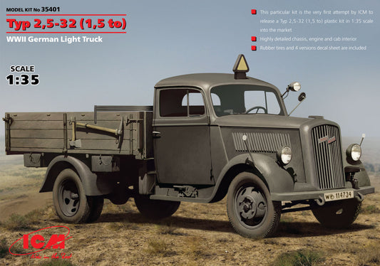 ICM 35401 1:35 Typ 2,5-32 (1,5 to) WWII German Light Truck