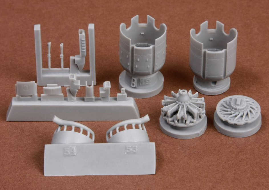 SBS Model SBS72060 1:72 Fiat G.50 Engine + cowling set