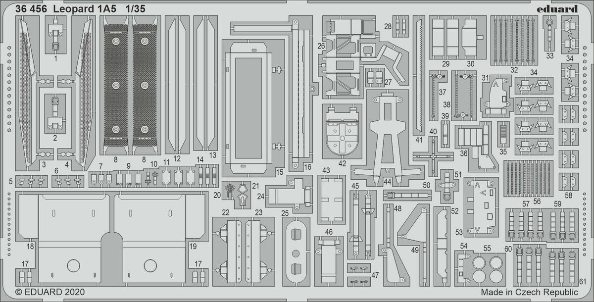 Eduard 36456 1:35 Leopard 1A5 for Hobby Boss