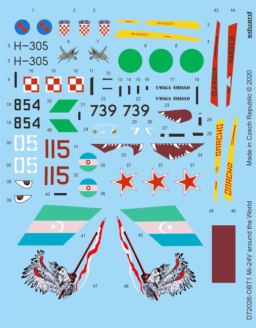 Eduard D72026 1:72 Mil Mi-24V around the World