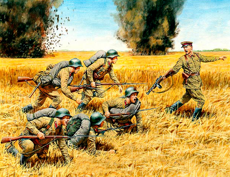 Master Box MB3563 1:35 Counterattack, Soviet Infantry, Summer 1941