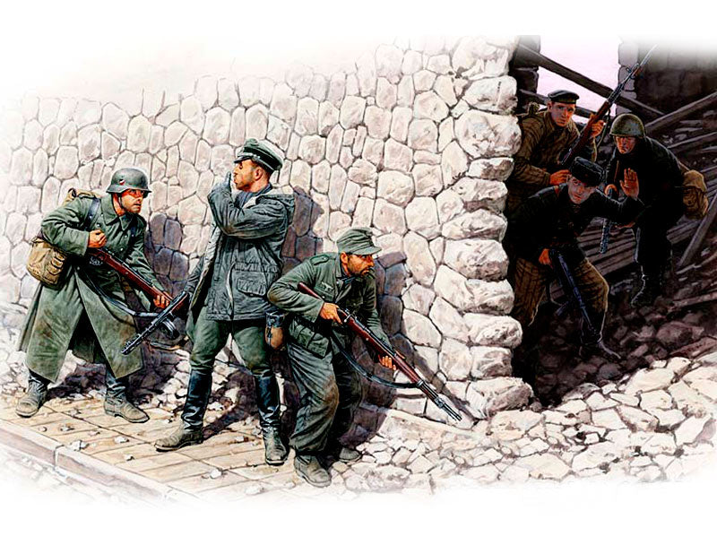 Master Box MB3571 1:35 "Who's that?" German Mountain Troops & Soviet Marines, spring 1943