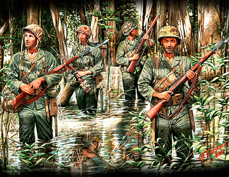 Master Box MB3589 1:35 US Marines in Jungle, WWII era