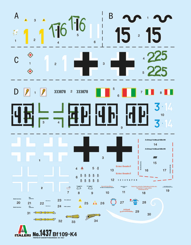 Italeri 2805 1:48 Messerschmitt Bf-109K-4