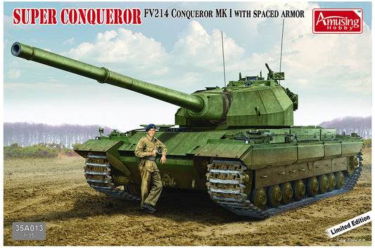 Amusing Hobby (WL) 35A013 1:35 Super Conqueror FV214 Conqueror Mk.1 with Spaced Armour Limited Edition