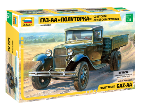 Zvezda 3602 1:35 Soviet GAZ AA Light Truck WWII