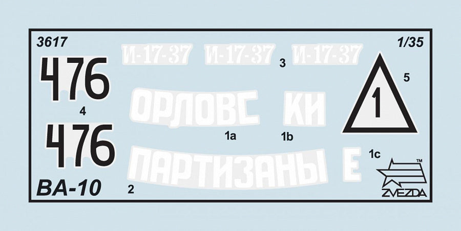 Zvezda 3617 1:35 Soviet Armoured Car BA-10