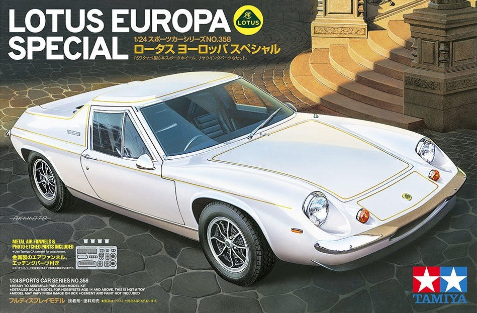 Tamiya 24358 1:24 Lotus Europa Special with etched parts, New Wheels, New rear wing, seatbelts