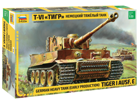 Zvezda 3646 1:35 Pz.Kpfw.VI Ausf.E Tiger 1 Early (Kursk)