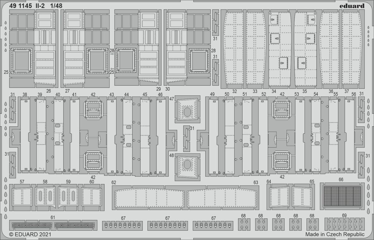 Eduard 491145 1:48 Ilyushin Il-2 Stormovik Detailing Set