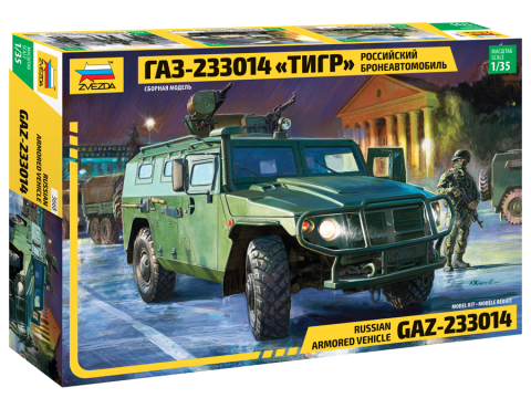 Zvezda 3668 1:35 GAZ-233014 Tiger Soviet Armoured Vehicle 4x4