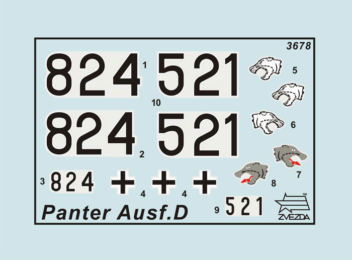Zvezda 3678 1:35 Pz.Kpfw.V Ausf.D Panther