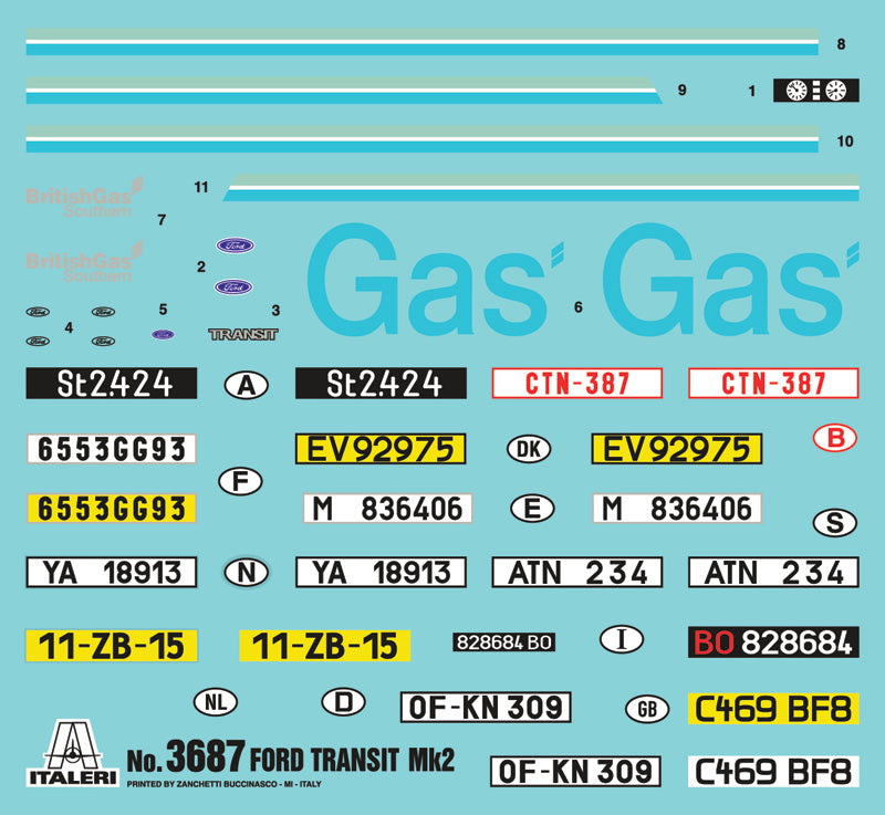 Italeri 3687 1:24 Ford Transit Mk.II