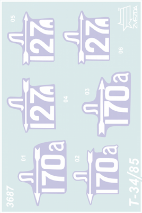 Zvezda 3687 1:35 Soviet T-34/85