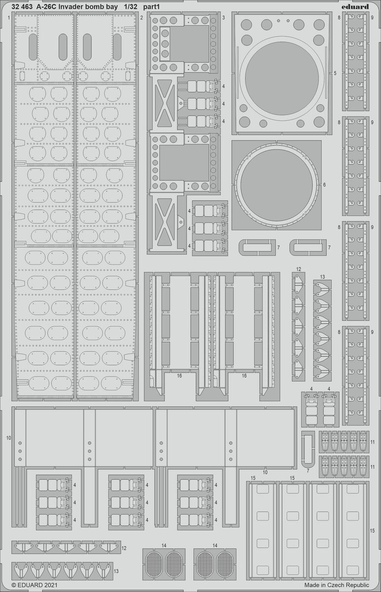 Eduard 32463 1:32 Douglas A-26C Invader bomb bay