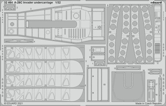 Eduard 32464 1:32 Douglas A-26C Invader undercarriage