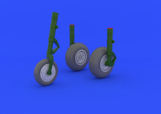 Eduard Brassin 632031 1:32 Messerschmitt Me-262 wheels with weighted tyre effect