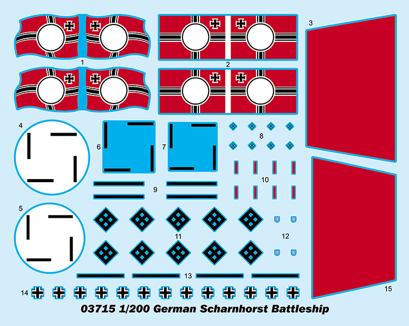 Trumpeter 03715 1:200 German Scharnhorst Battleship