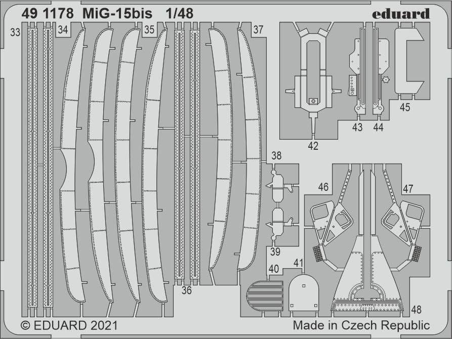 Eduard 491178 1:48 Mikoyan MiG-15bis Detailing Set