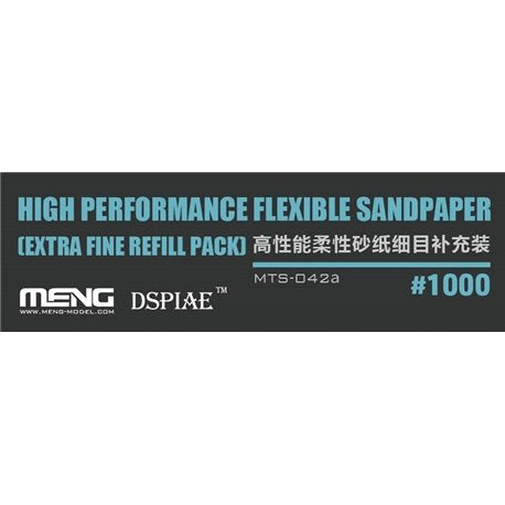 Meng Model MTS-042A Flexi Sandpaper Extra Fine 1000# (x6)