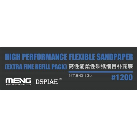 Meng Model MTS-042B Flexi Sandpaper Extra Fine 1200# (x6)