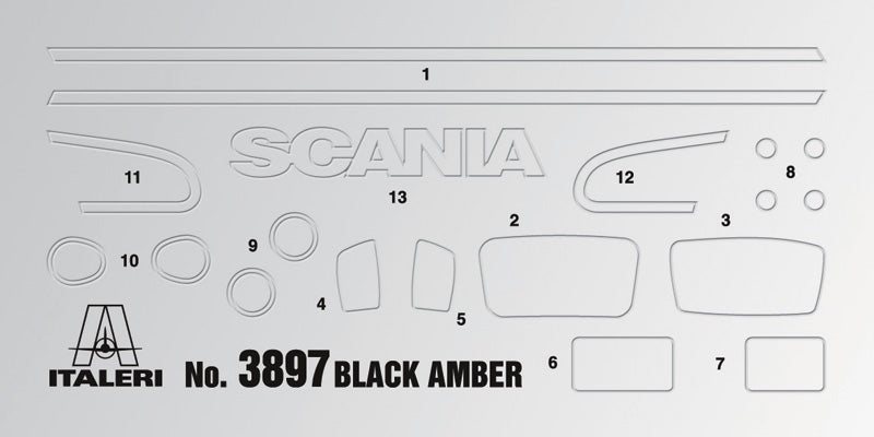 Italeri 3897 1:24 Scania R730 "Black Amber"