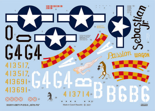Eduard D32011 1:32 North-American P-51D-5 Mustang '357th FG'