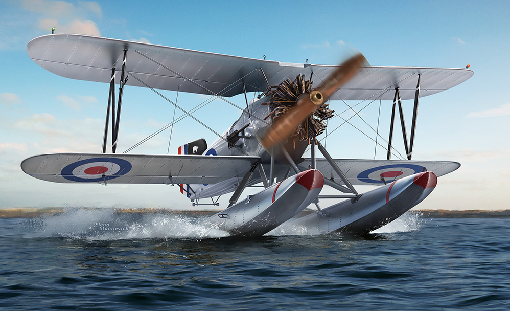 Armory 48004 1:48 Fairey Flycatcher floatplane on metal floats	plastic injected kit with PE & resin parts