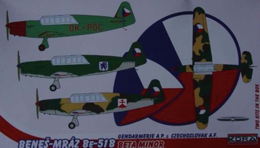 Kora 72166 1:72 Benes-Mraz Be-51B - military (2 resin kits)