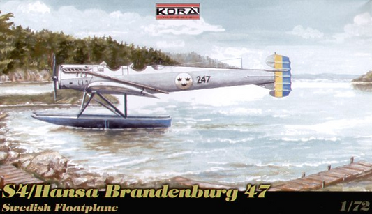 Kora 72104 1:72 S4/Hansa-Brandenburg 47 floatplane Decals Sweden