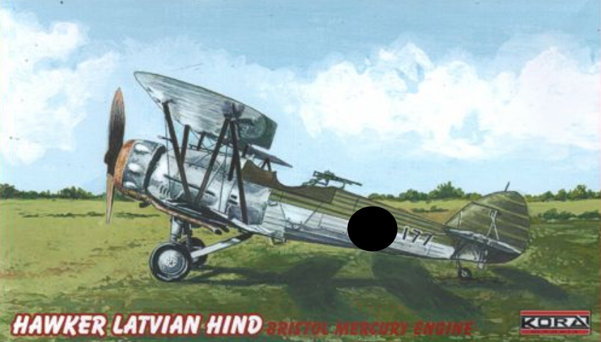 Kora 72153 1:72 Hawker Latvian Hind (Bristol Mercury Engine)