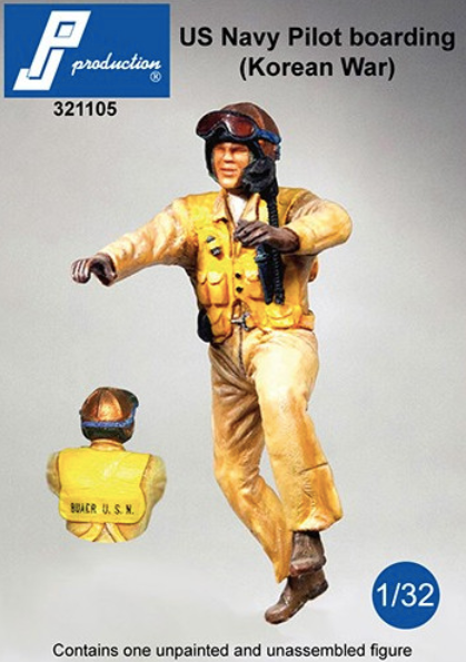 PJ Productions PJ321105 1:32 USN Pilot Korean War Boarding Aircraft