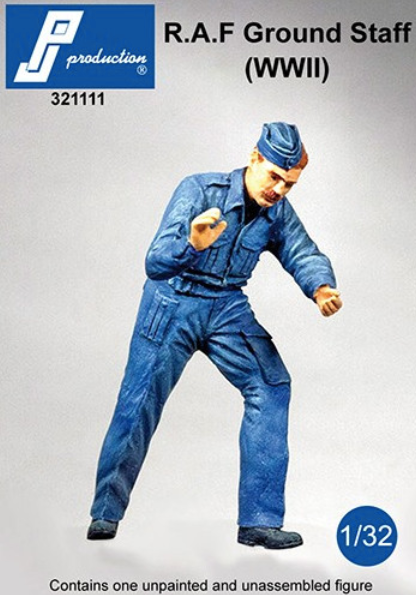 PJ Productions PJ321111 1:32 WWII RAF Ground Crew Figure